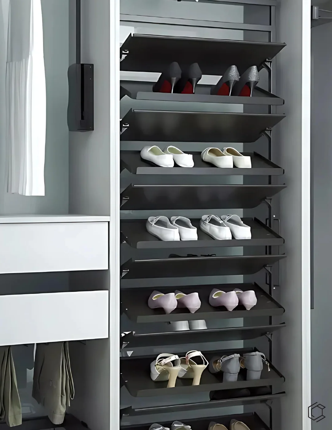 CAELEN 360° Rotating Shoe Rack